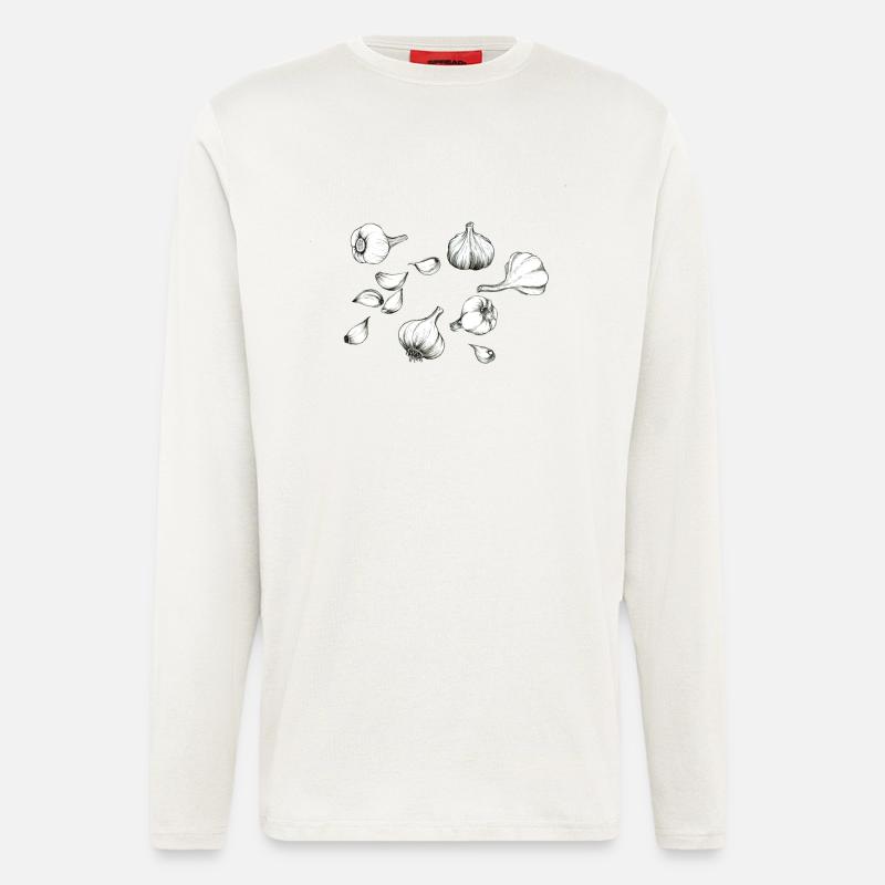 Knoblauch - Langarmshirt - made by SPREAD  - OFF WHITE