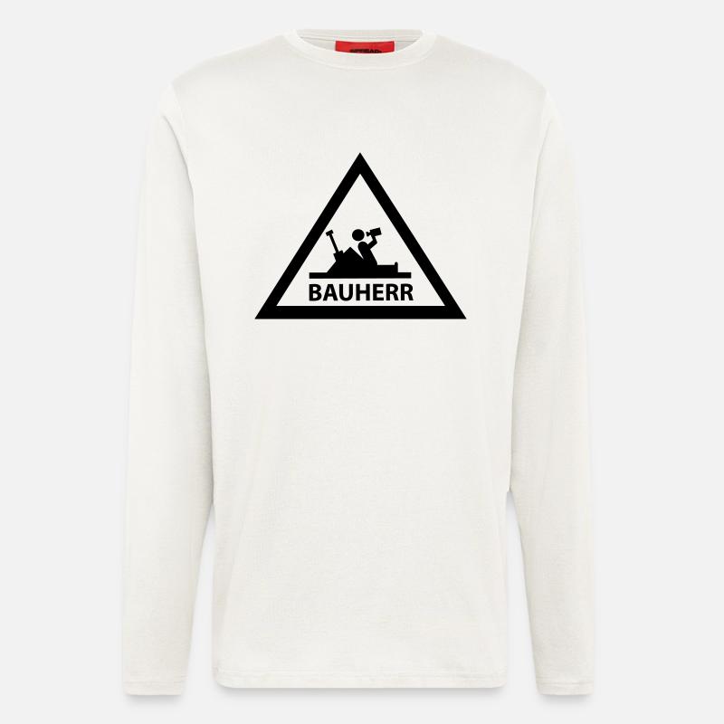 bauherr - Langarmshirt - made by SPREAD - OFF WHITE