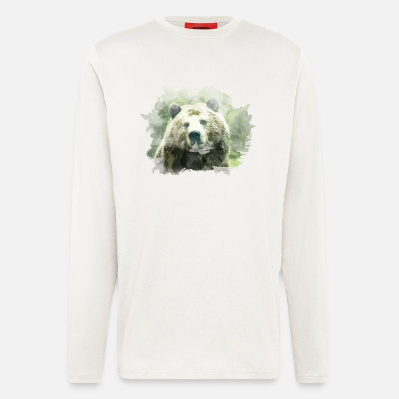 Bär - Langarmshirt - made by SPREAD  - OFF WHITE