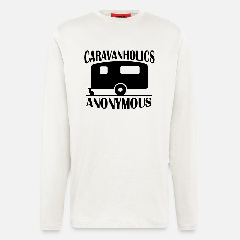 Caravanholics Anonymous - Longsleeve - made by SPREAD  - OFF WHITE