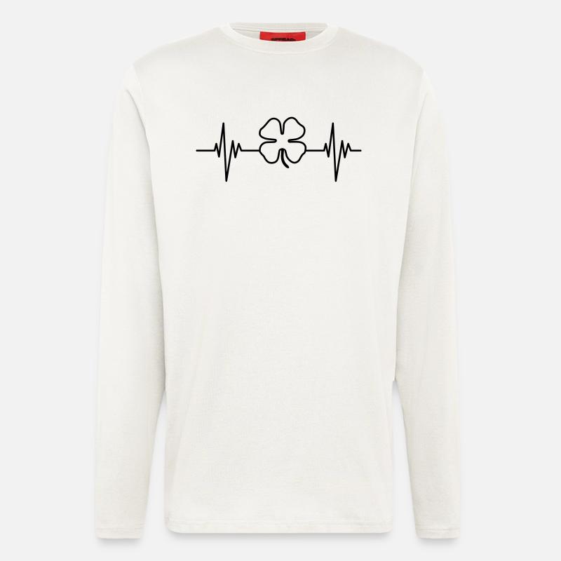 Clover Pulse - Langarmshirt - made by SPREAD - OFF WHITE