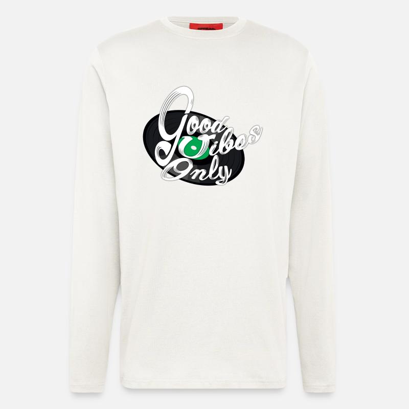 Nur gute Vibes - Langarmshirt - made by SPREAD - OFF WHITE