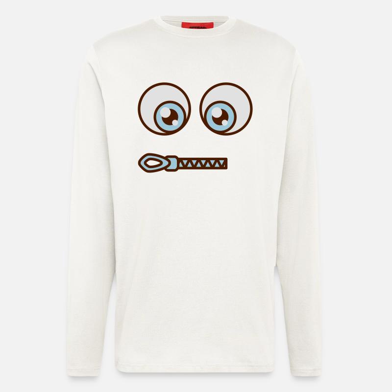 Reisverschluß - Langarmshirt - made by SPREAD - OFF WHITE
