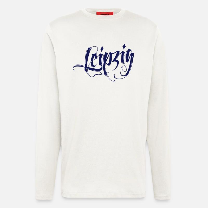 Leipzig – Tattoo Style (dh) - Langarmshirt - made by SPREAD - OFF WHITE