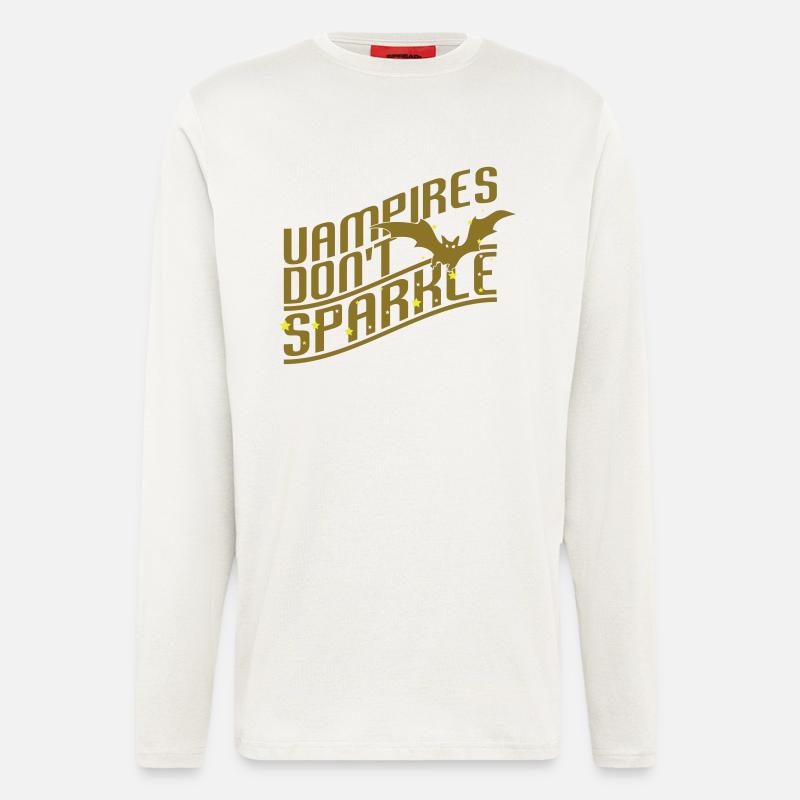 Vampires don't sparkle - Langarmshirt - made by SPREAD  - OFF WHITE