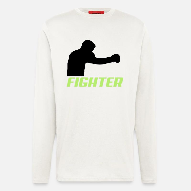fighter2 - Langarmshirt - made by SPREAD  - OFF WHITE