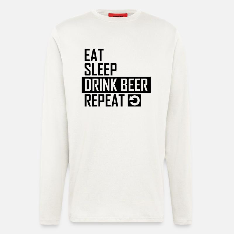 drink beer - Langarmshirt - made by SPREAD  - OFF WHITE
