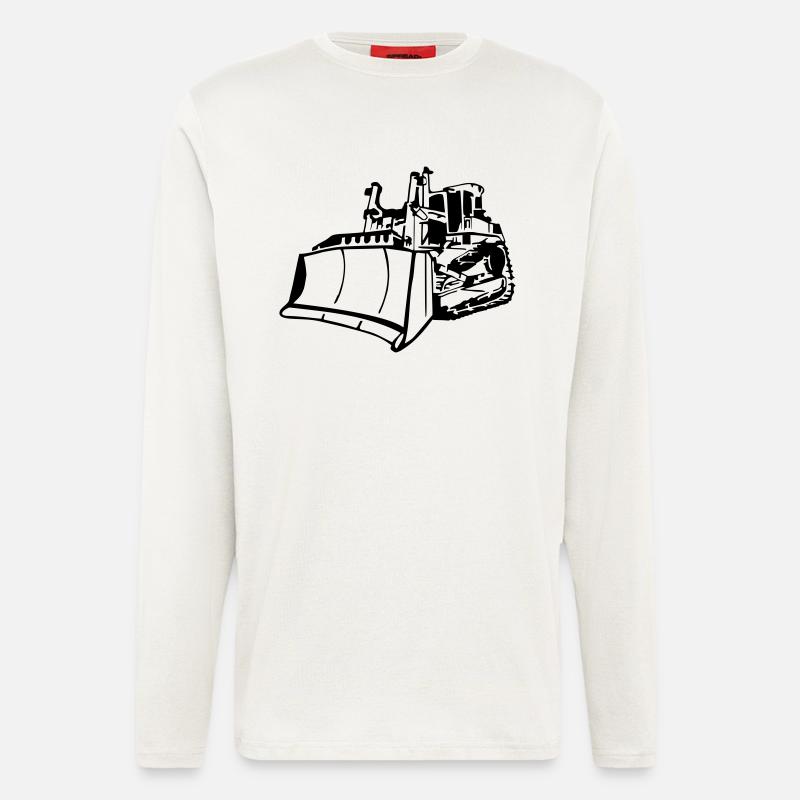 Planierraupe / Raupe / Bagger - Langarmshirt - made by SPREAD  - OFF WHITE