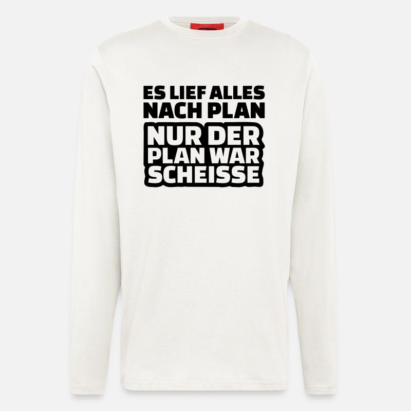 Plan Scheisse - Langarmshirt - made by SPREAD  - OFF WHITE