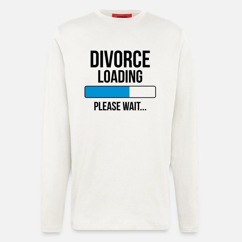 Divorce Loading Please wait... - Manches longues bio décontracté fabriqué en UE - OFF WHITE