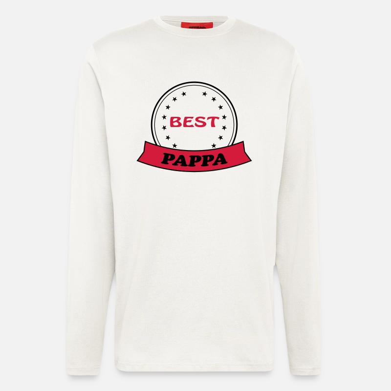 Best pappa 111 - Langarmshirt - made by SPREAD  - OFF WHITE