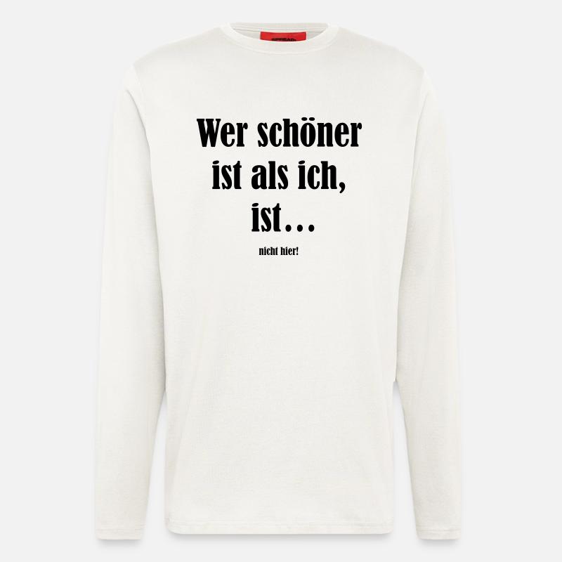 Wer_schoener_ist... - Langarmshirt - made by SPREAD  - OFF WHITE