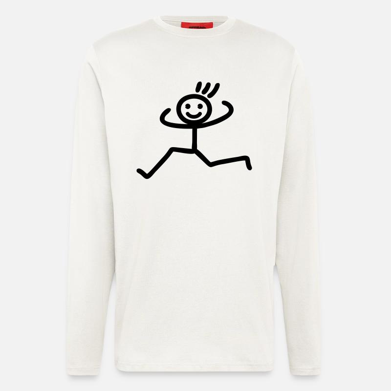 Running man - Longsleeve - made by SPREAD  - OFF WHITE