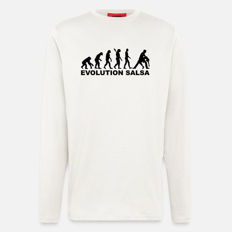 Evolution Salsa - Longsleeve - made by SPREAD  - OFF WHITE