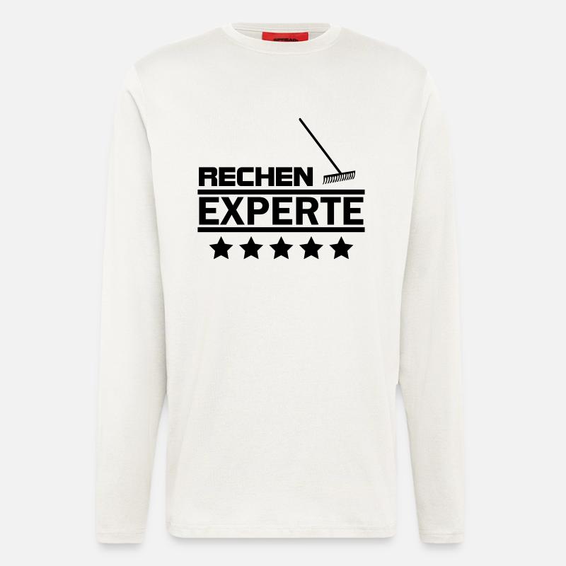 rechen experte - Langarmshirt - made by SPREAD  - OFF WHITE