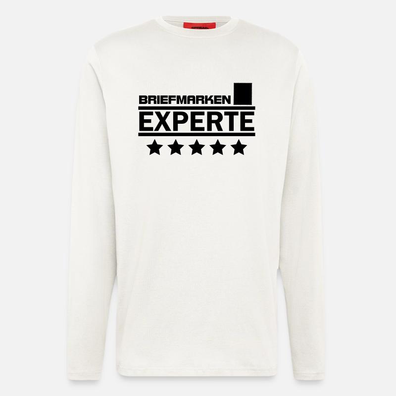 briefmarken experte - Langarmshirt - made by SPREAD  - OFF WHITE