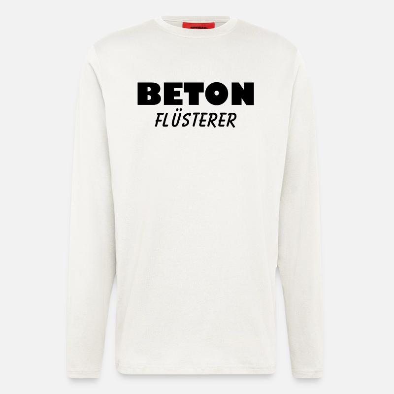 beton flüsterer - Langarmshirt - made by SPREAD  - OFF WHITE