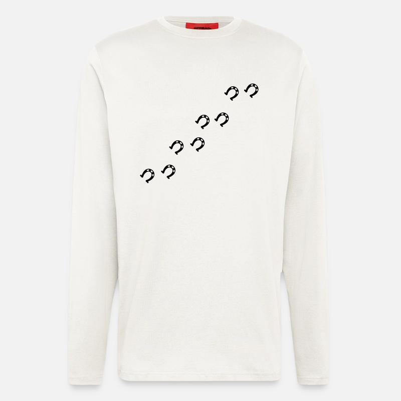 Symbole - Hufe - Langarmshirt - made by SPREAD  - OFF WHITE