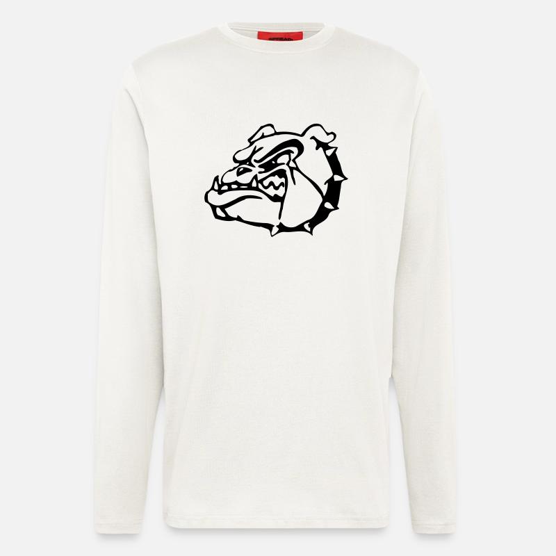 British Bulldog - Langarmshirt - made by SPREAD  - OFF WHITE