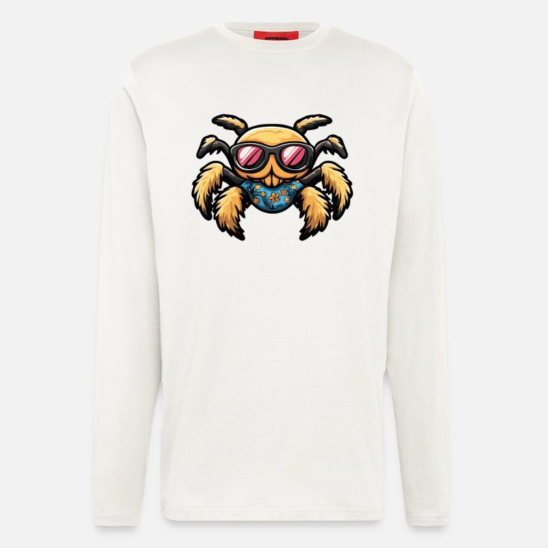 Tarantula Comic Cool Sommer - Langarmshirt - made by SPREAD  - OFF WHITE