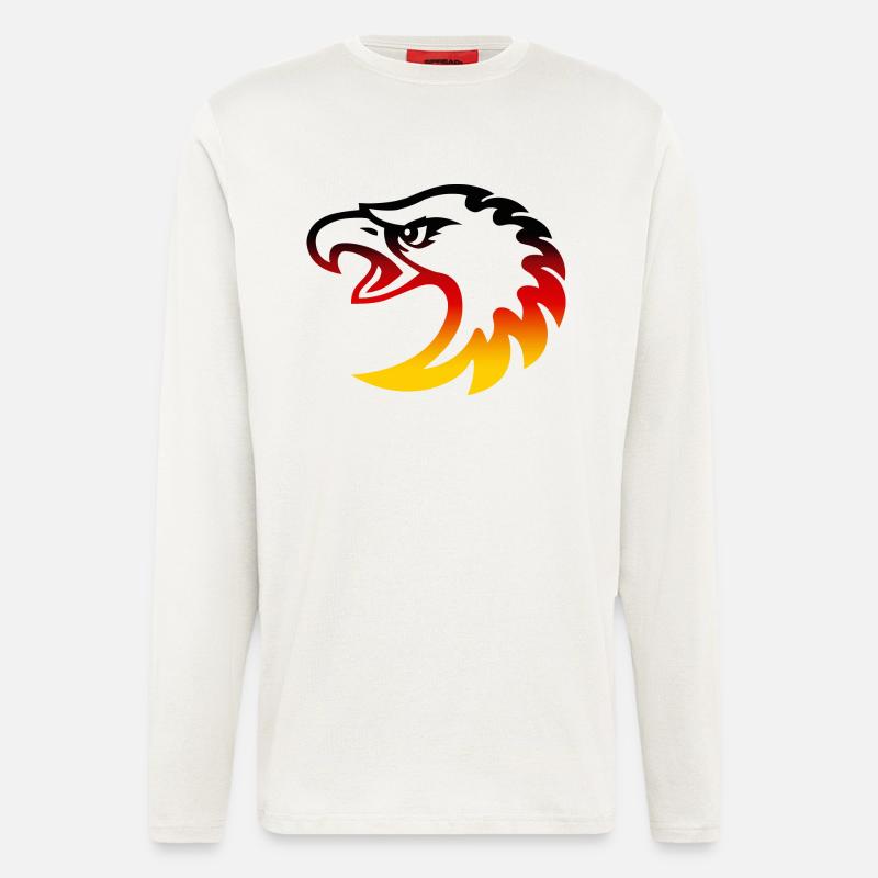 Germany eagle head - Longsleeve - made by SPREAD  - OFF WHITE