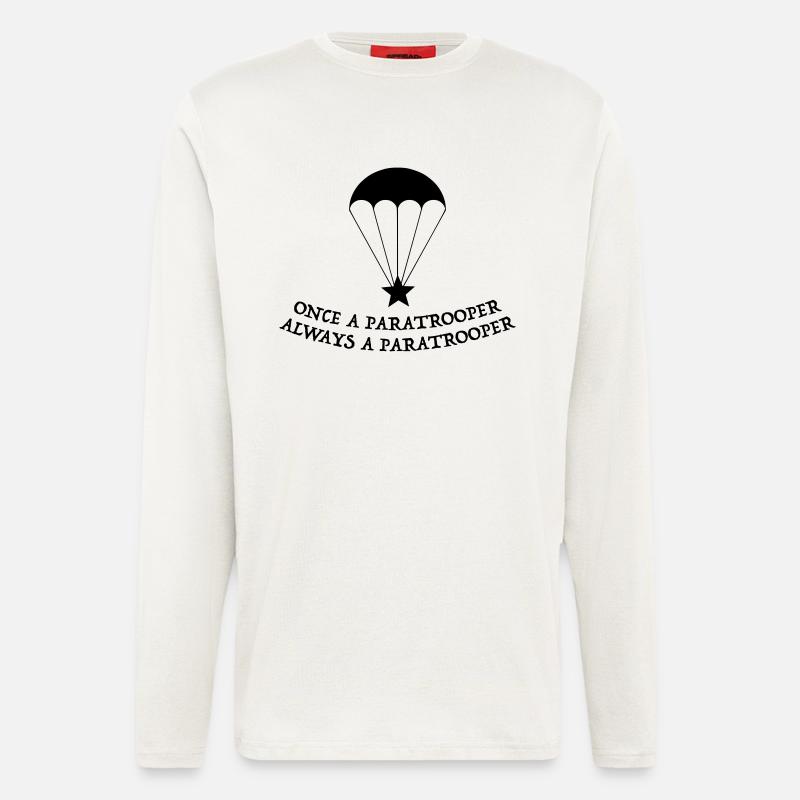 paratrooper fallschirmjager - Langarmshirt - made by SPREAD  - OFF WHITE