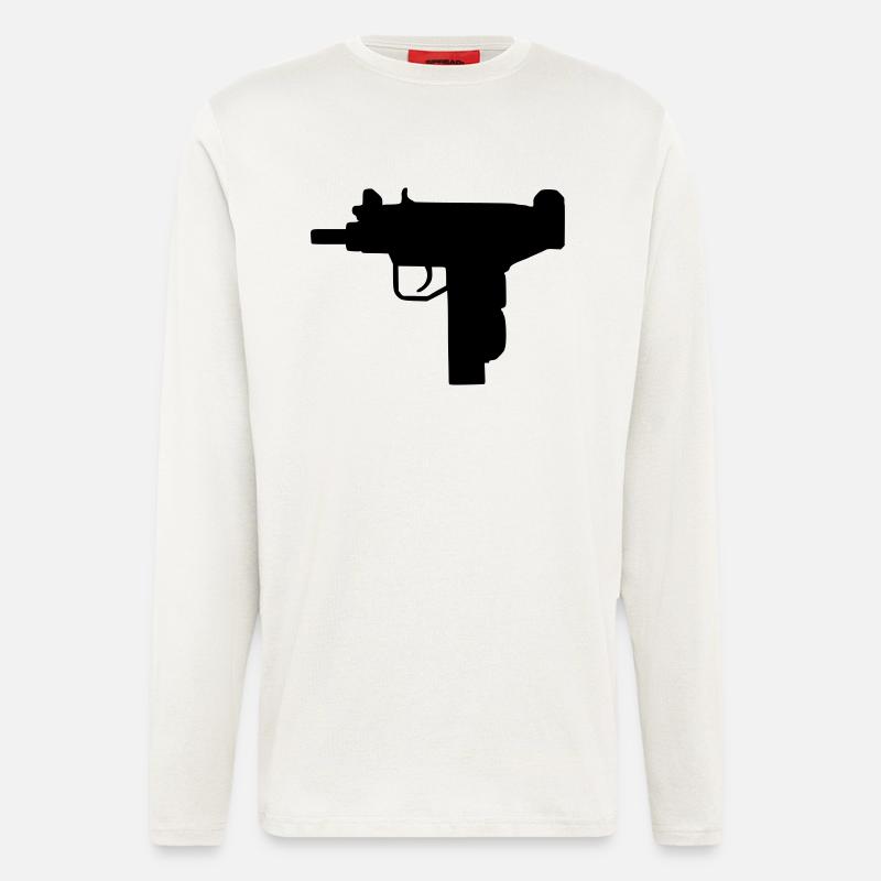 Waffe - Uzi - Langarmshirt - made by SPREAD  - OFF WHITE