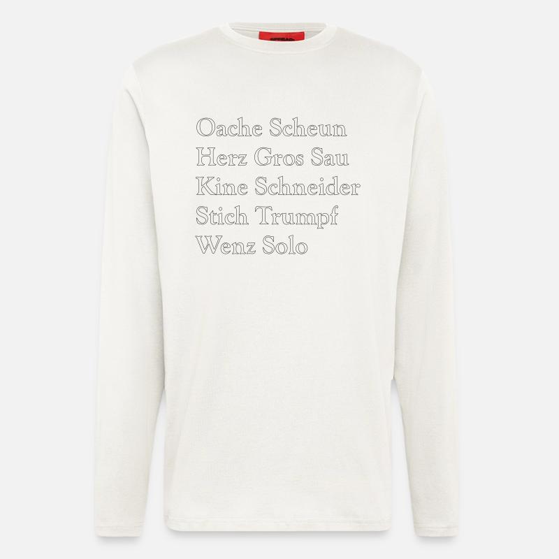 Schafkopf - Langarmshirt - made by SPREAD  - OFF WHITE