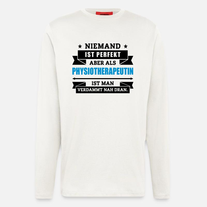 Fun Physiotherapeutin - Langarmshirt - made by SPREAD - OFF WHITE