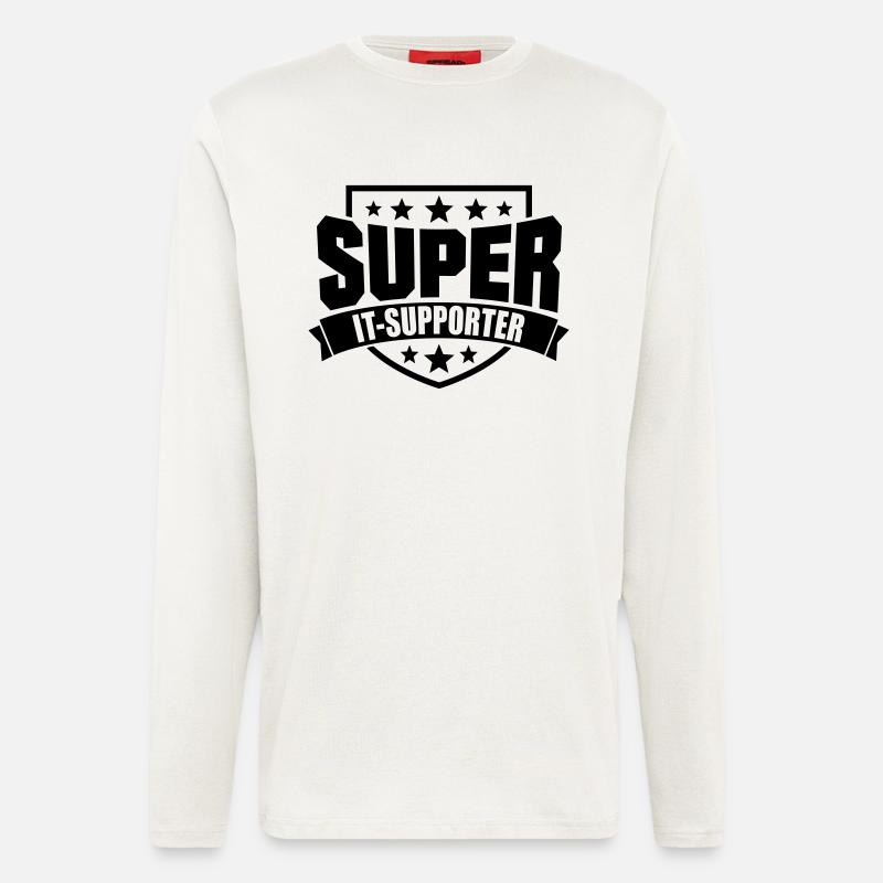 Super IT-Supporter - Langarmshirt - made by SPREAD  - OFF WHITE