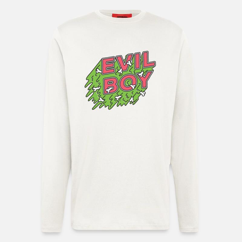 schlechter Junge - Langarmshirt - made by SPREAD  - OFF WHITE
