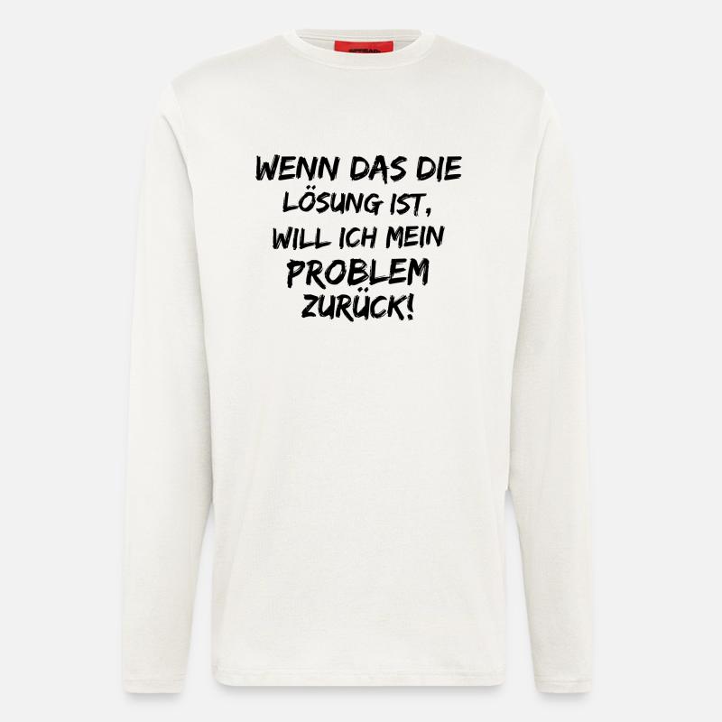 Problem zurück - Langarmshirt - made by SPREAD  - OFF WHITE
