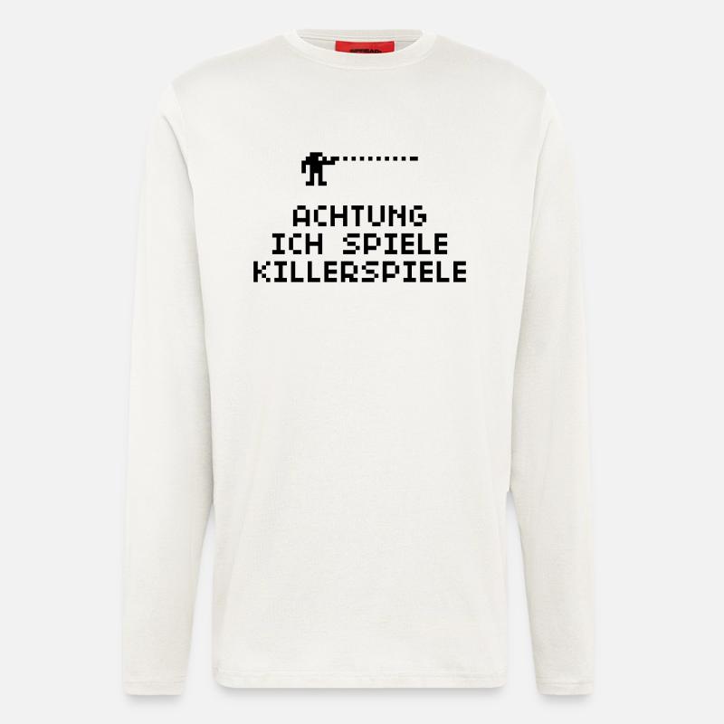 Killerspiele 01 - Langarmshirt - made by SPREAD  - OFF WHITE