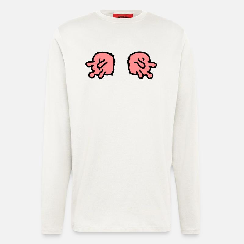 doppeltes Euter - Langarmshirt - made by SPREAD  - OFF WHITE