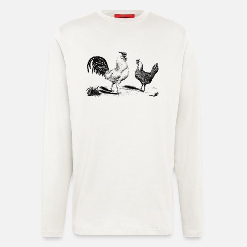 chicken237 - Langarmshirt - made by SPREAD  - OFF WHITE