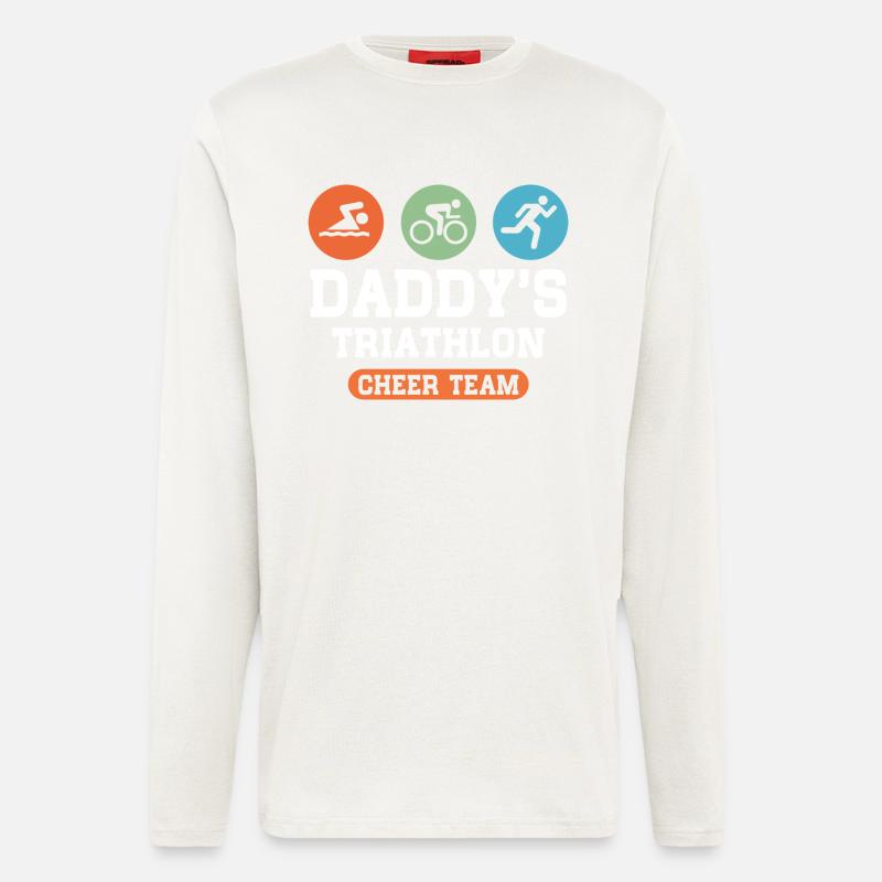 Triathlon Daddy - Langarmshirt - made by SPREAD  - OFF WHITE