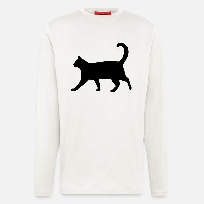 Katze. - Langarmshirt - made by SPREAD  - OFF WHITE
