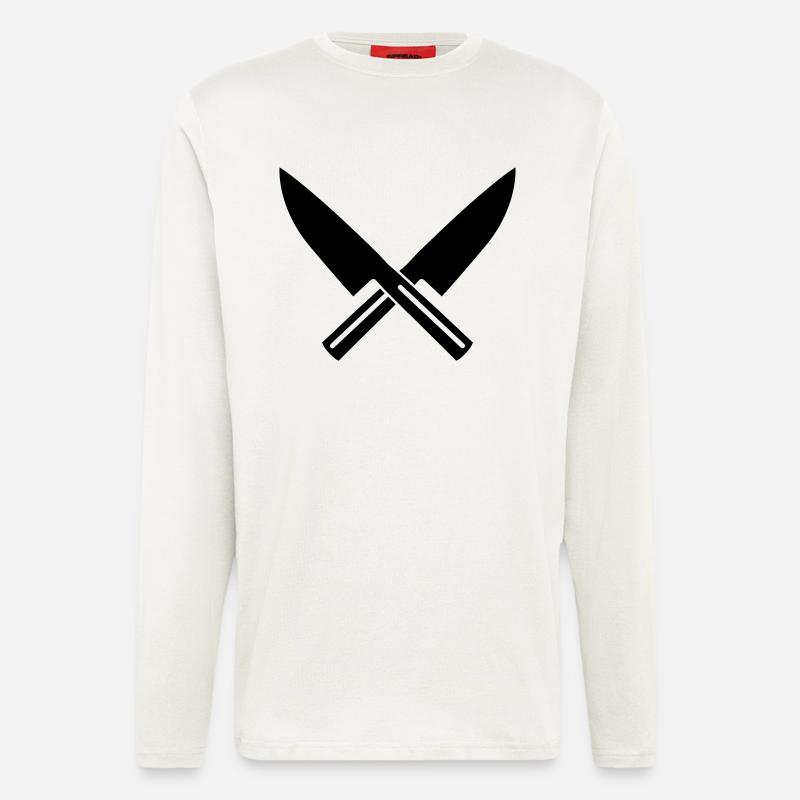 Messer - Langarmshirt - made by SPREAD  - OFF WHITE