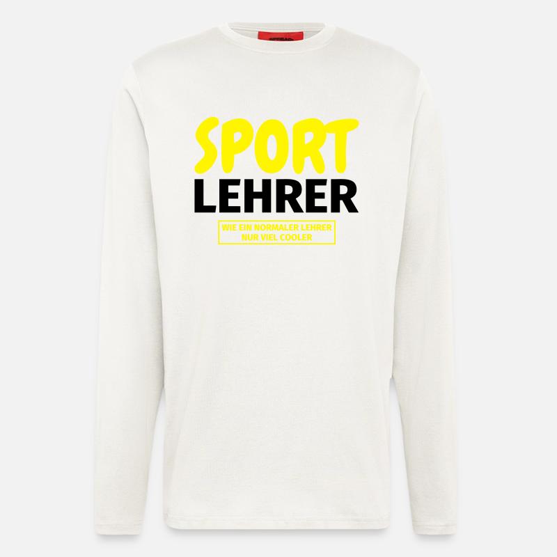 Sportlehrer Geschenk - Langarmshirt - made by SPREAD  - OFF WHITE