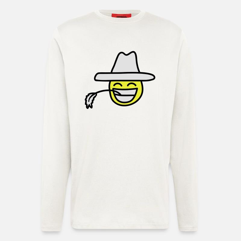 cowboy_smiley - Langarmshirt - made by SPREAD - OFF WHITE