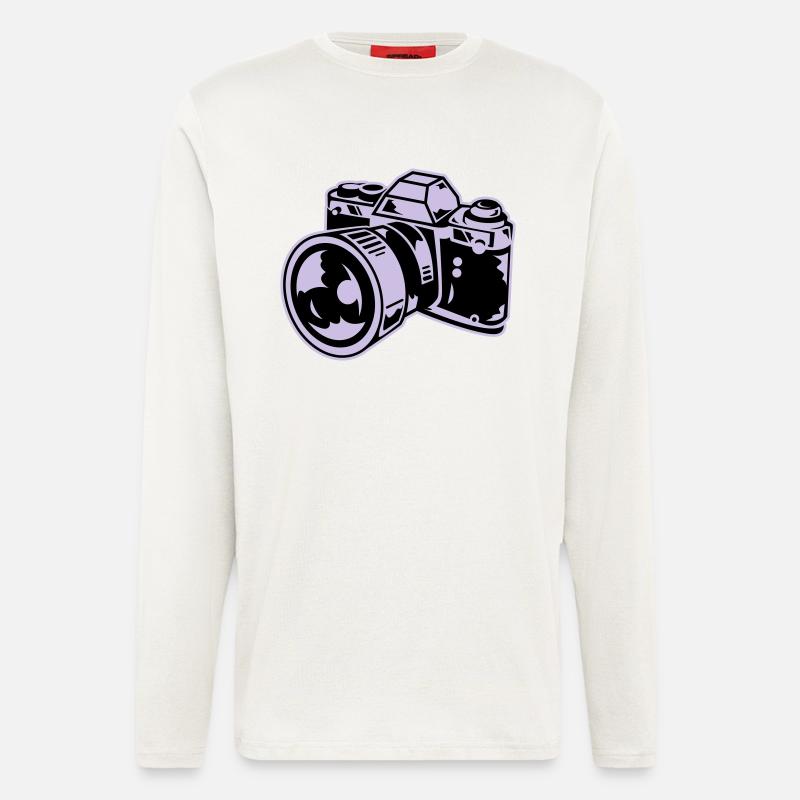 camera - Manches longues bio décontracté fabriqué en UE - OFF WHITE