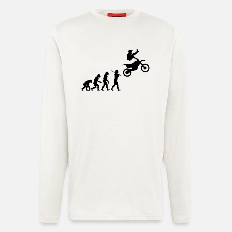 MX Freestyle Motocross Evolution - Langarmshirt - made by SPREAD  - OFF WHITE