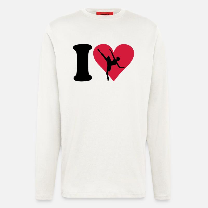 I love Ballett - Langarmshirt - made by SPREAD  - OFF WHITE