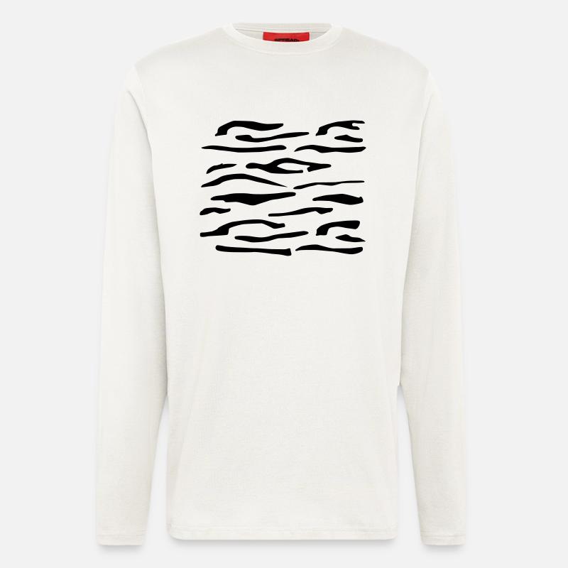 Tiger Stripes 2 - Langarmshirt - made by SPREAD  - OFF WHITE