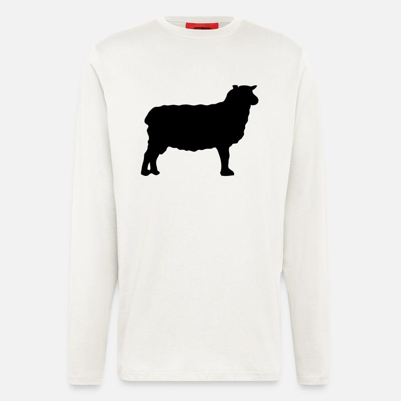 sheep sheep silhouette shadow Shadow2 - Longsleeve - made by SPREAD  - OFF WHITE