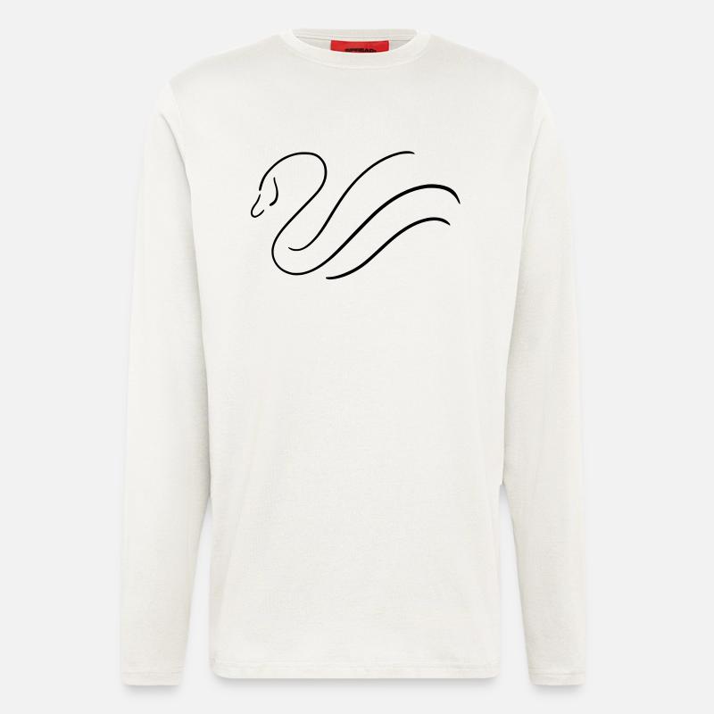 Schwan Design - Langarmshirt - made by SPREAD  - OFF WHITE