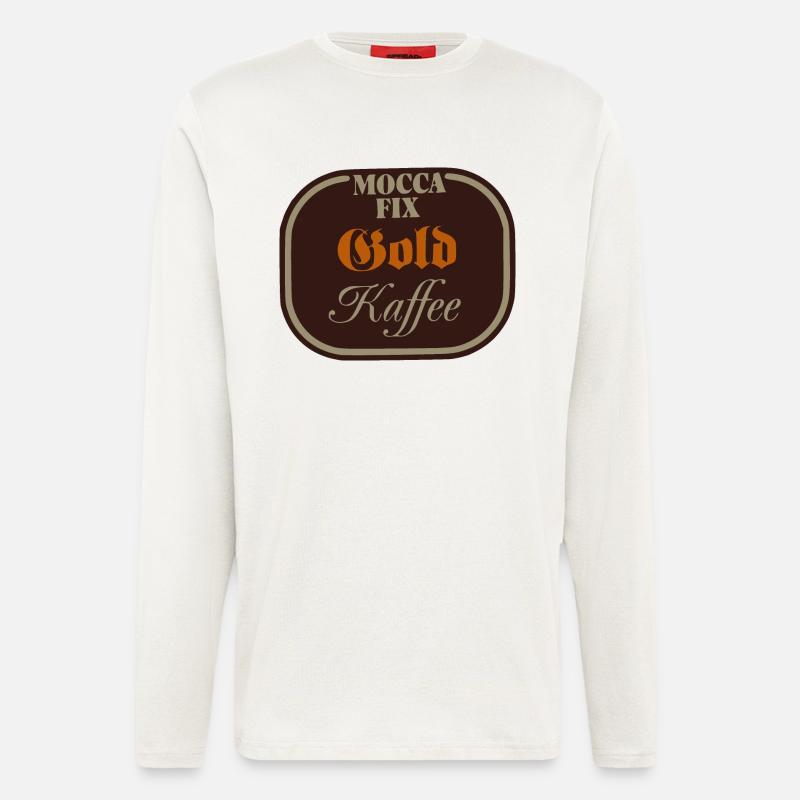 Mocca Fix Gold Kaffee - Langarmshirt - made by SPREAD  - OFF WHITE