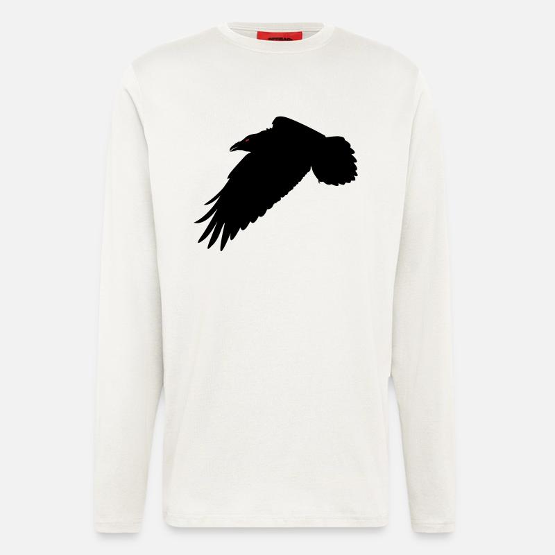 Schwarzer Rabe - Langarmshirt - made by SPREAD  - OFF WHITE