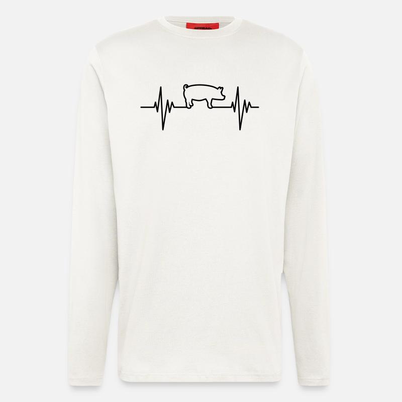 Pig Pulse - Langarmshirt - made by SPREAD  - OFF WHITE