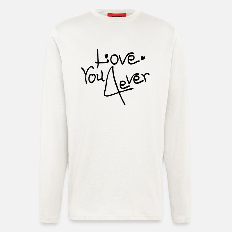Liebe dich 4ever - Langarmshirt - made by SPREAD  - OFF WHITE